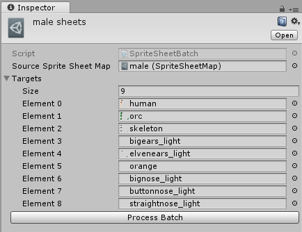 Sprite Sheet Batch Inspector